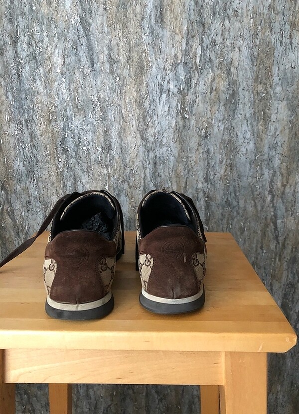 Gucci kahverengi unisex sneaker - Görsel 4