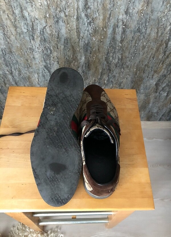 Gucci kahverengi unisex sneaker - Görsel 5