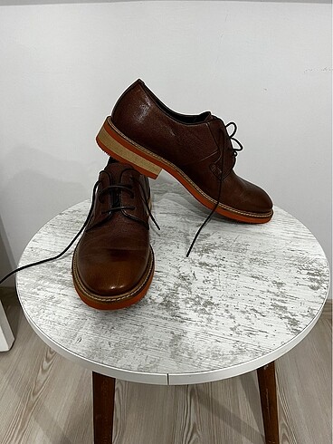 Taba renk casual elle ayakkabı - Görsel 5