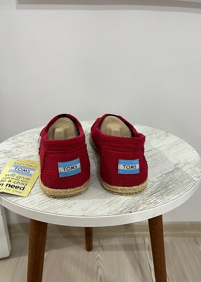 Toms kırmızı espadril - Görsel 5