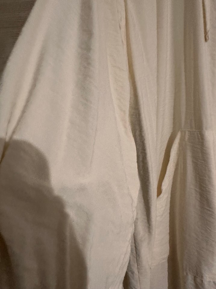 LC Waikiki Beyaz Kapüşonlu Kadın Tunik - Görsel 4