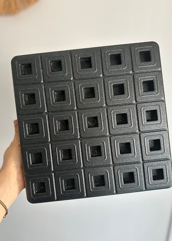 Döküm Kare Dilimli Siyah Kek Kalıbı - Görsel 3