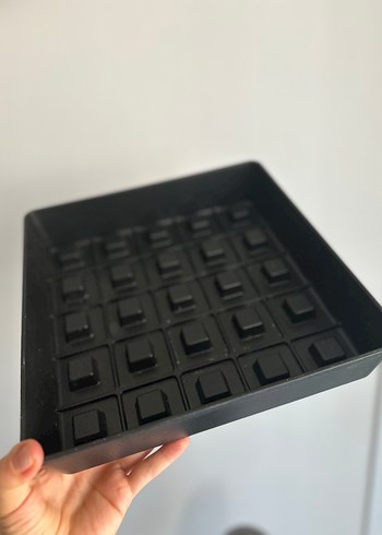 Döküm Kare Dilimli Siyah Kek Kalıbı - Görsel 2