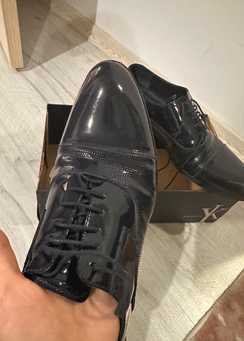 Siyah Rugan Erkek Klasik Ayakkabı - Görsel 3