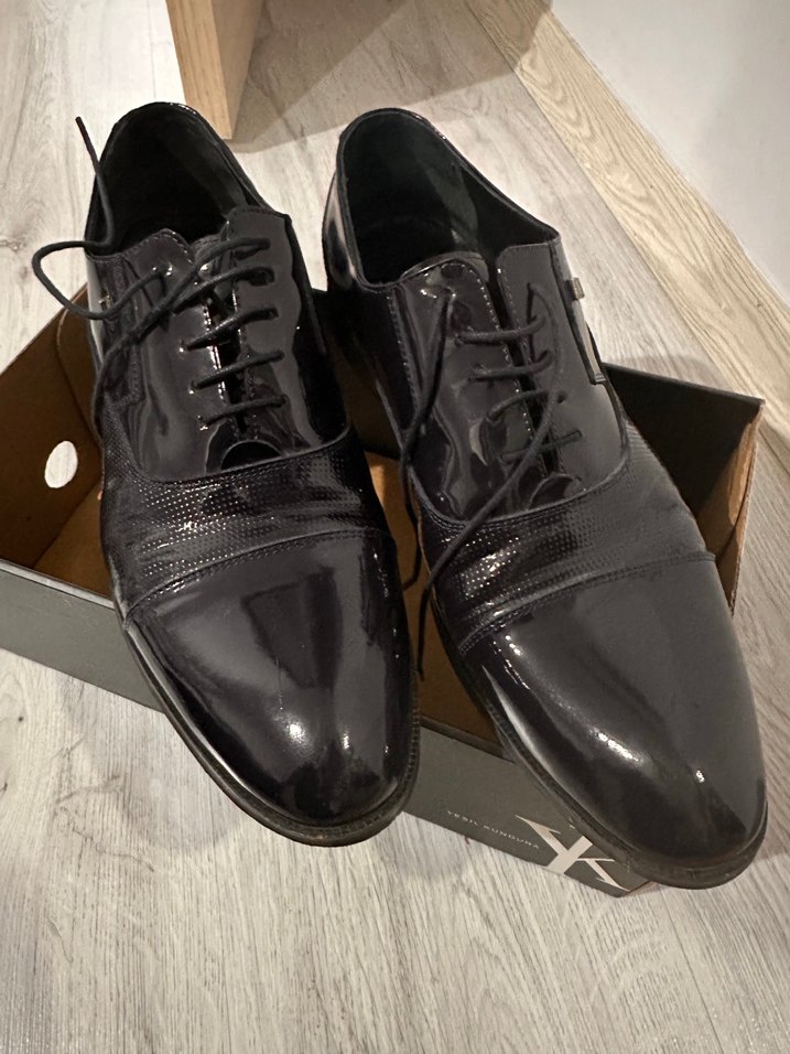 Siyah Rugan Erkek Klasik Ayakkabı - Görsel 4