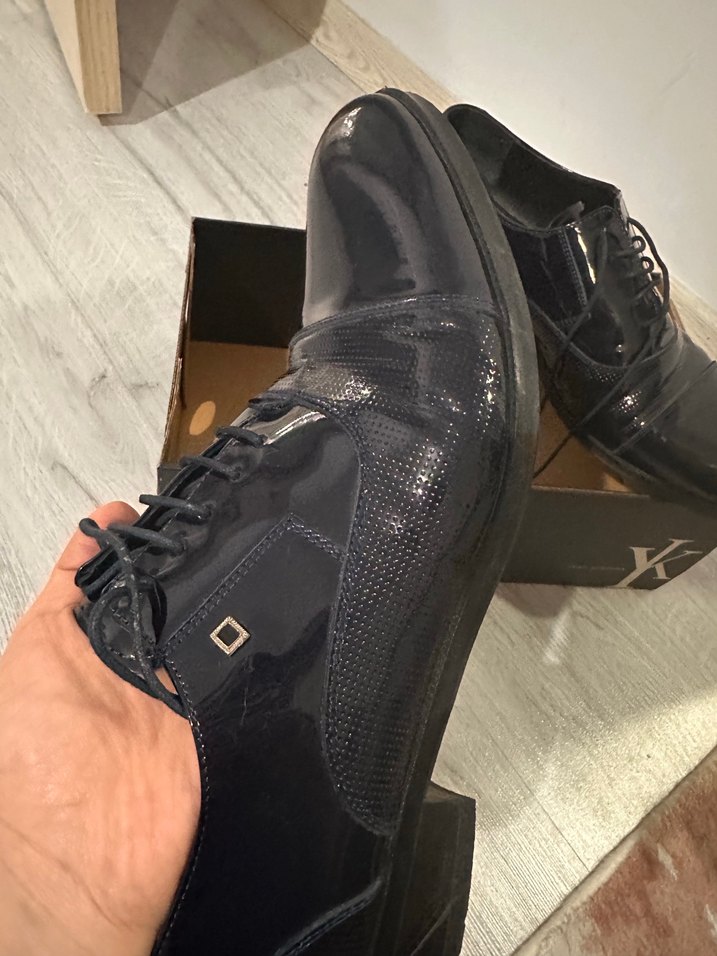 Siyah Rugan Erkek Klasik Ayakkabı - Görsel 2