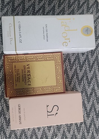 Beden Kadın Parfüm Seti 3x100ml - Dior, Versace, Armani