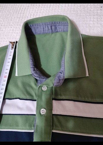 Düğmeli Yeşil Erkek Polo Tişört - Görsel 6