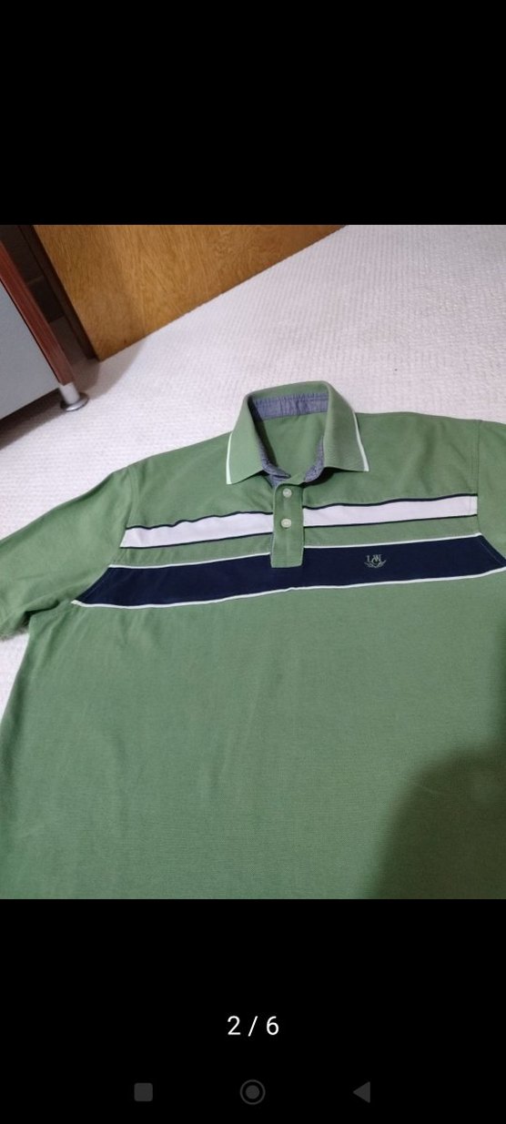 Düğmeli Yeşil Erkek Polo Tişört - Görsel 2