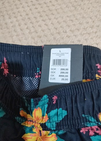 Çiçek Desenli Erkek Mini Deniz Şortu - Görsel 7