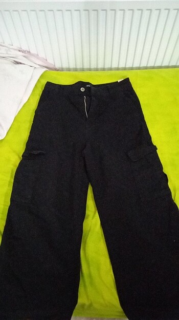 siyah kargo pantolon