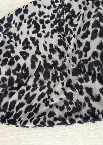 Gri desenli etek - Görsel 3