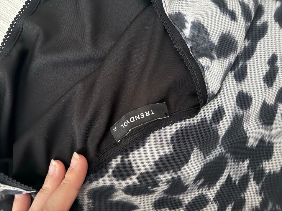 Gri desenli etek - Görsel 4