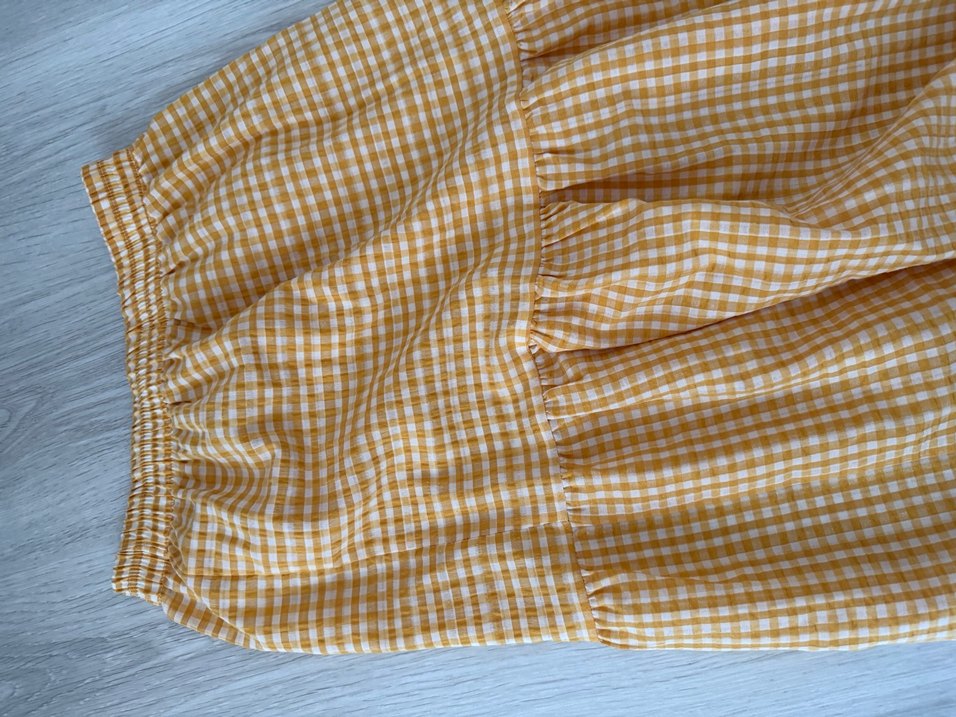 Sarı Pileli uzun etek - Görsel 3