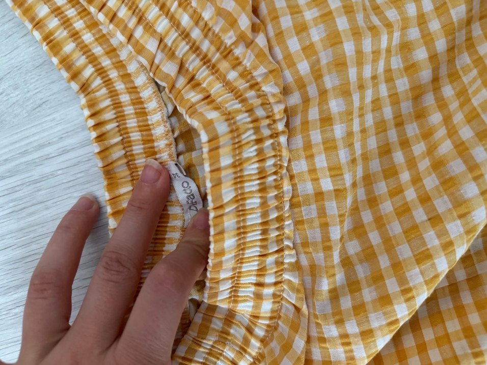 Sarı Pileli uzun etek - Görsel 4