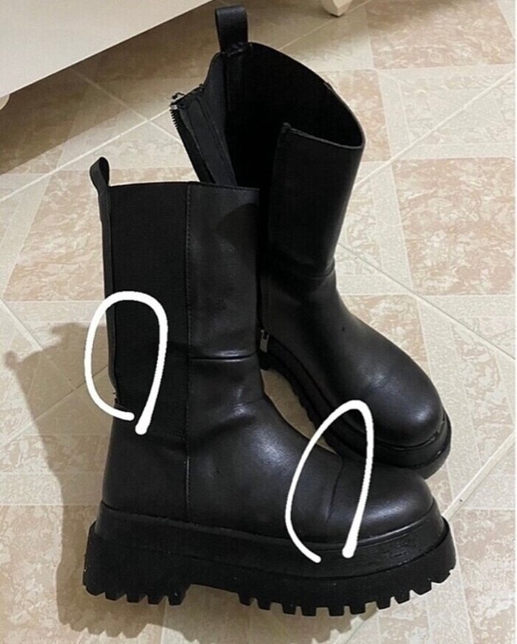 Siyah Deri bot - Görsel 3