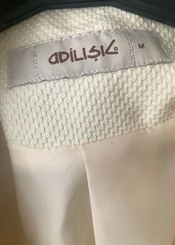 Beyaz Drapeli Midi Adil Işık Kaban - Görsel 2