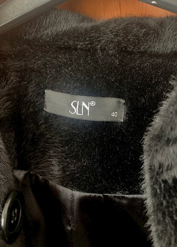 Kürklü Siyah Midi Kadın Kaban - Görsel 3