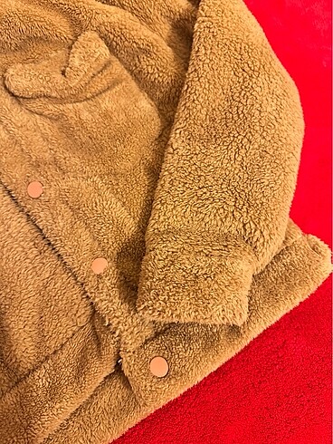 l Beden camel Renk Hardal peluş kürk