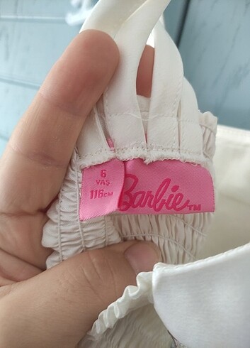 6 Yaş Beden Barbie pullu elbise 