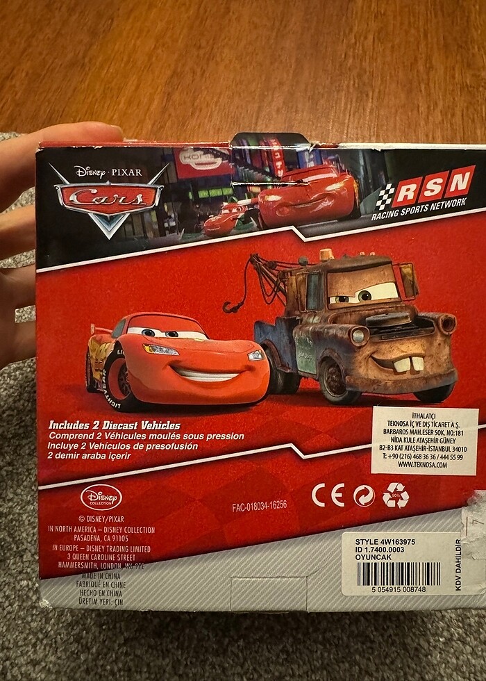 Disney Pixar Cars 2?li metal araba - Görsel 2
