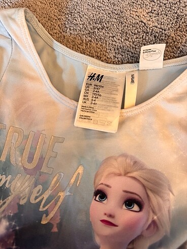 4 Yaş Beden H&M Elsa kostüm