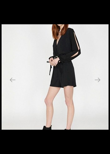 Siyah Mini Tulum - Görsel 4