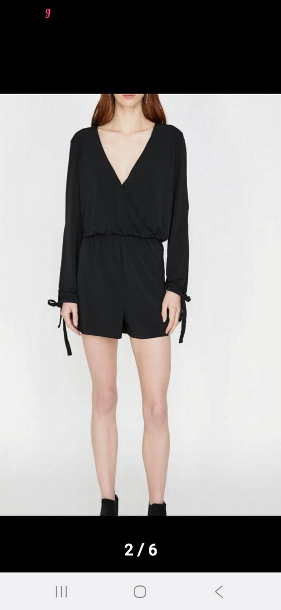 Siyah Mini Tulum - Görsel 3