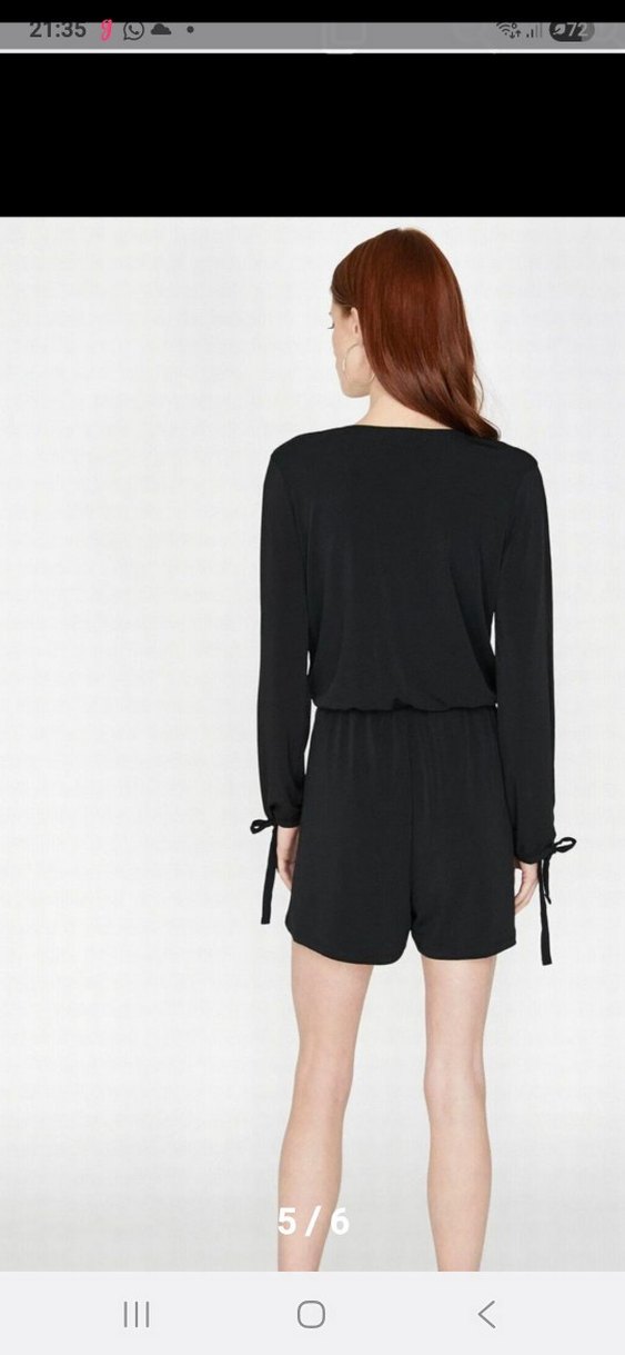 Siyah Mini Tulum - Görsel 2