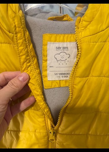 Sarı Fermuarlı Erkek Çocuk Mont - Görsel 2
