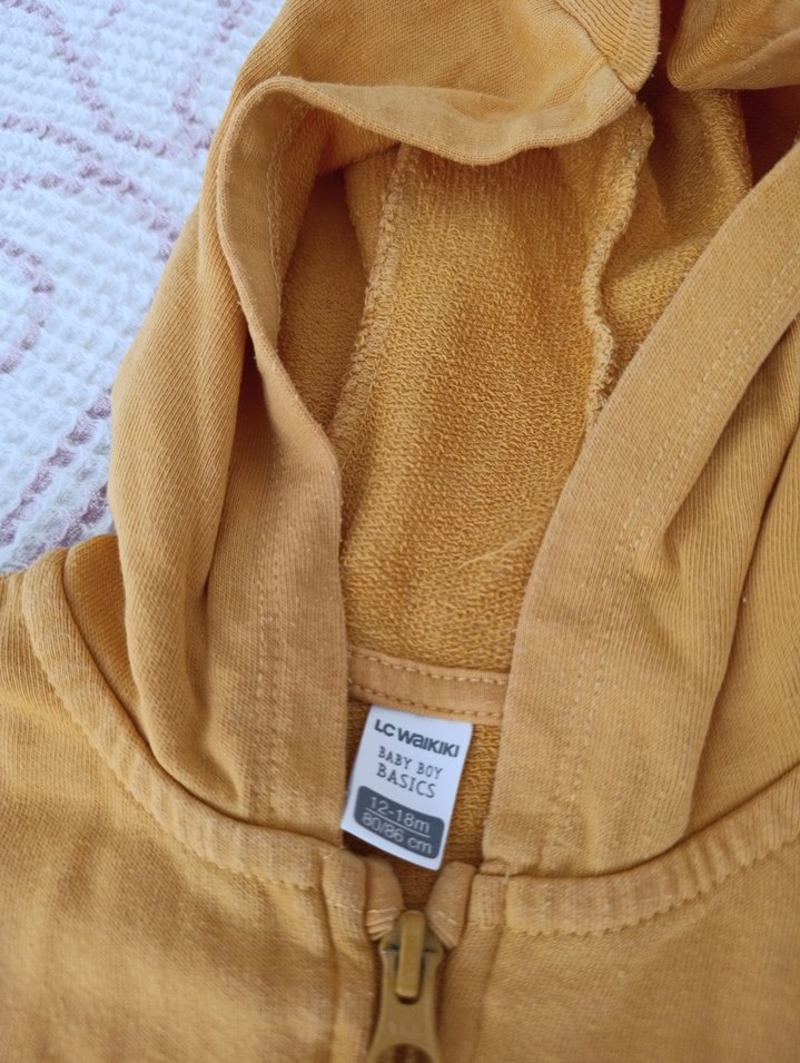 Erkek Çocuk Kapüşonlu Fermuarlı Sweatshirt hırka - Görsel 4