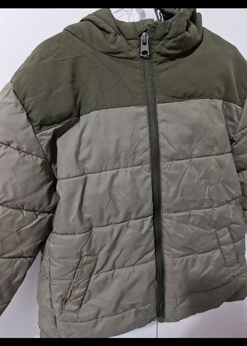 Gri Erkek Çocuk Kapitone Mont - Görsel 3