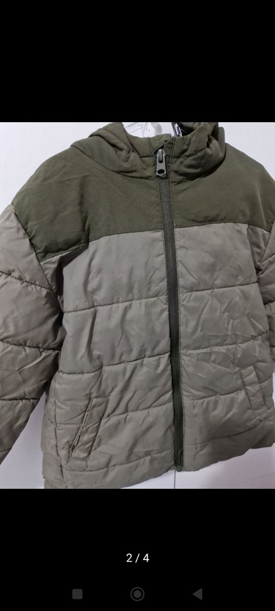 Gri Erkek Çocuk Kapitone Mont - Görsel 3