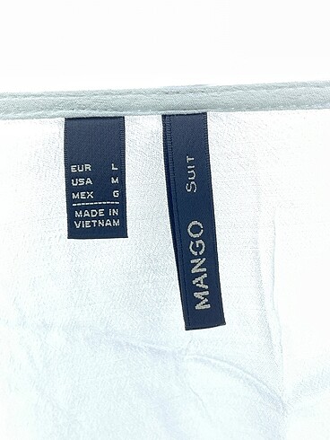 l Beden beyaz Renk Mango Bluz %70 İndirimli.