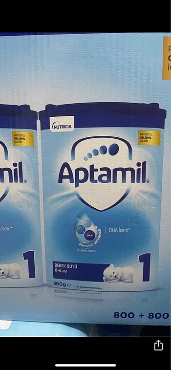 2 adet aptamill 800 gr