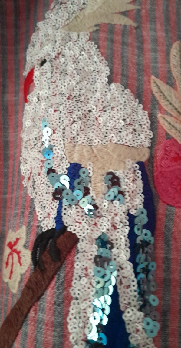 Düğmeli Nakışlı Bohem Kadın Gömlek - Görsel 3