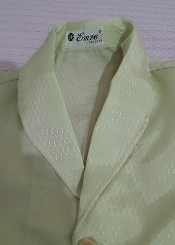 Yeşil Vintage Uzun Kollu erkek saten Pijama Takımı - Görsel 3