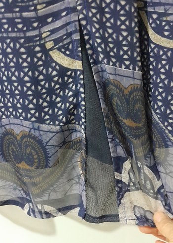 Uzun Kesim Bohem V Yaka Kadın Bluz - Görsel 5