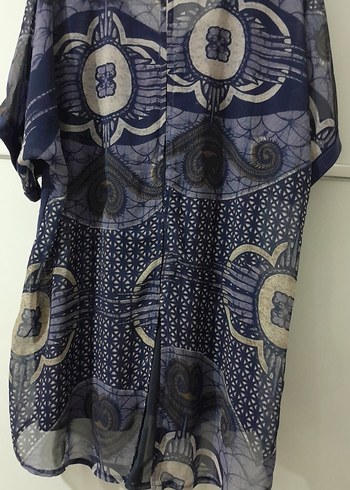 Uzun Kesim Bohem V Yaka Kadın Bluz - Görsel 4