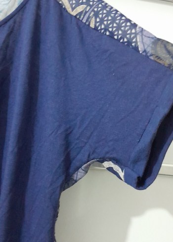 Uzun Kesim Bohem V Yaka Kadın Bluz - Görsel 2