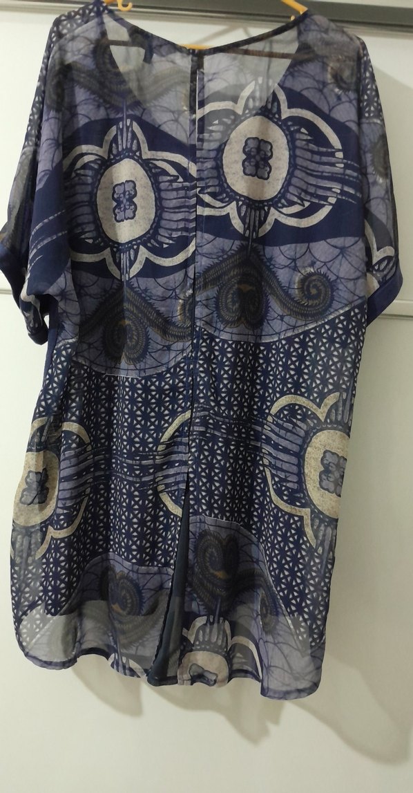 Uzun Kesim Bohem V Yaka Kadın Bluz - Görsel 4