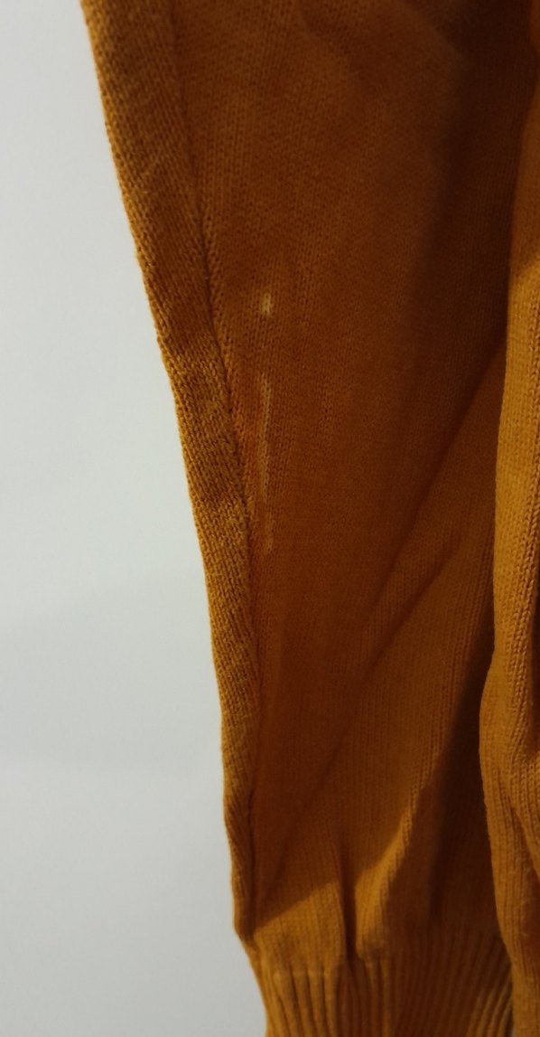 Sarı V Yakalı Erkek Triko Kazak - Görsel 4