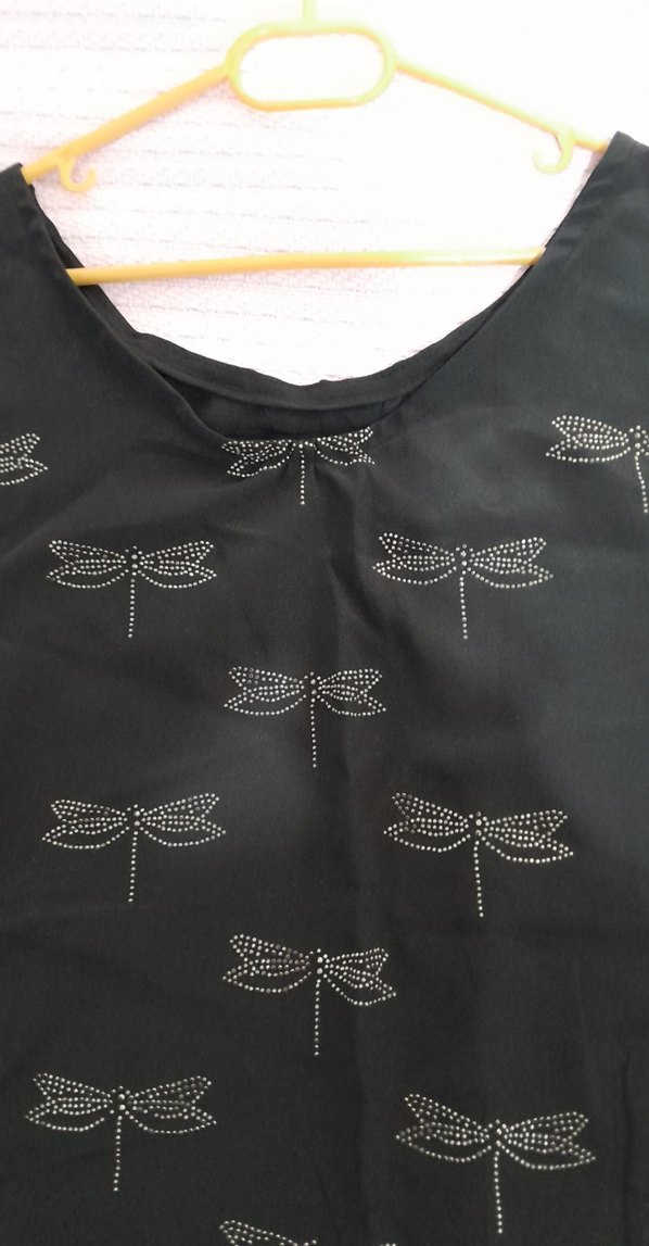 Nakışlı Siyah özel dikim Kadın Bluz - Görsel 3