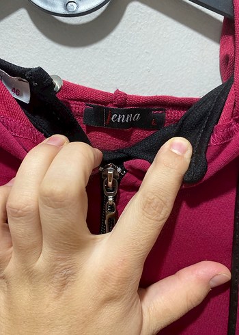 42 Beden Fermuarlı Uzun Pembe Kadın Kap