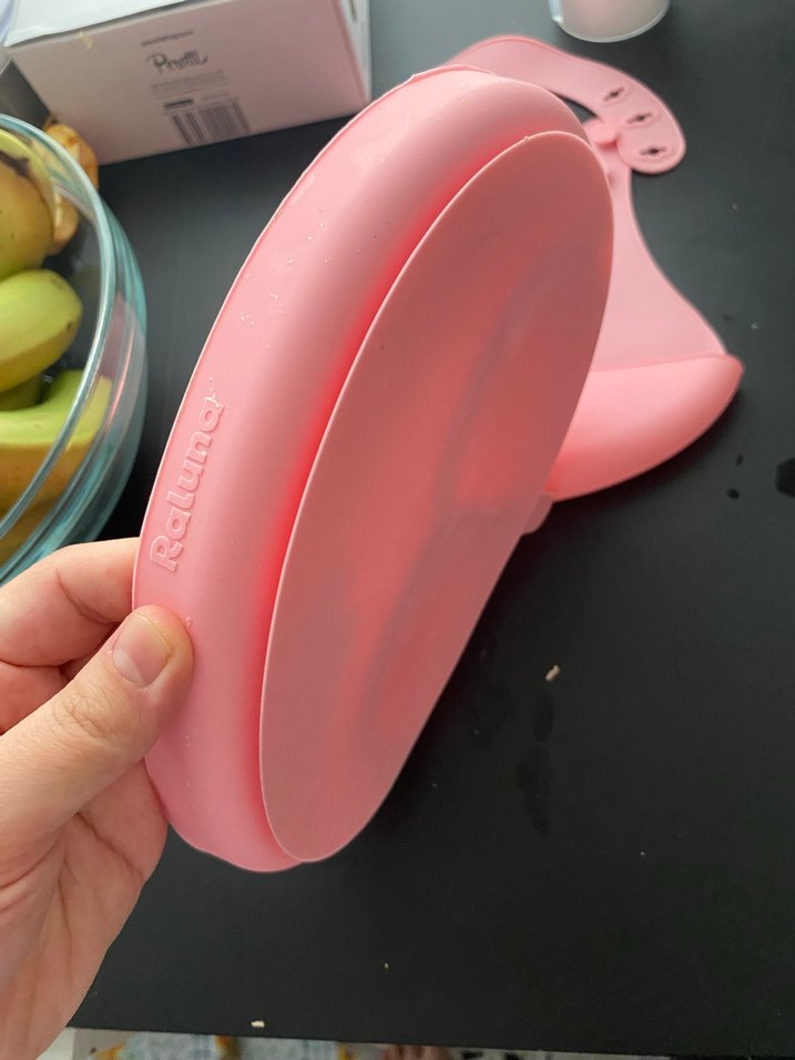 Ayarlanabilir silikon Bebek mama Önlüğü - Görsel 3