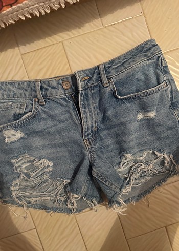 Diğer Sokak Stili Gri Kadın Kot Şort