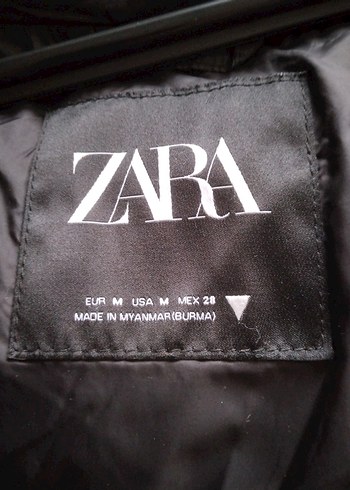 zara M  L beden oversize puf, puffer coat mont - Görsel 8