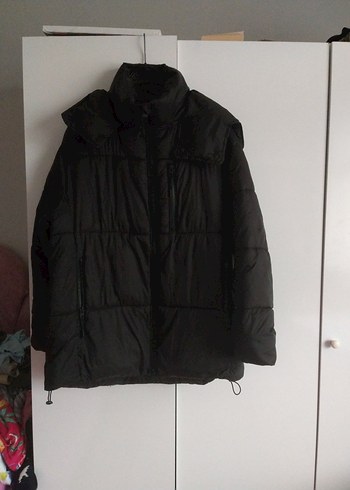 zara M  L beden oversize puf, puffer coat mont - Görsel 2