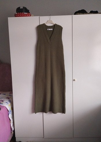 orjinal zara marka triko jile elbise S M beden - Görsel 2