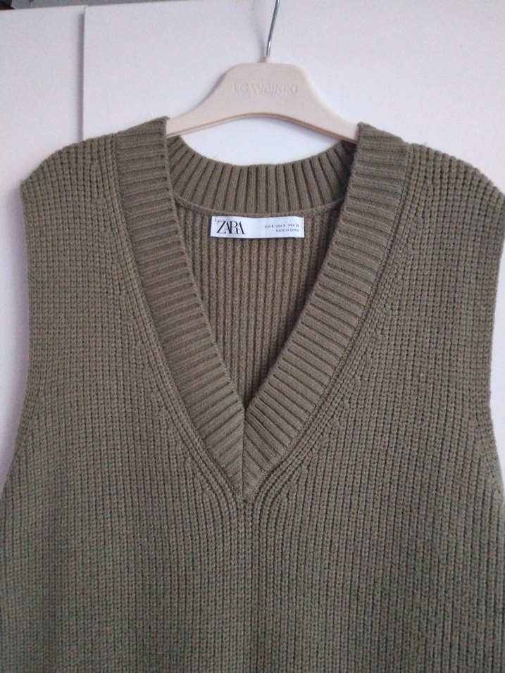 orjinal zara marka triko jile elbise S M beden - Görsel 3